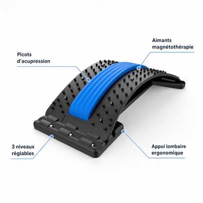 Étireur Dorsal & Lombaire à Magnétothérapie et Acupression